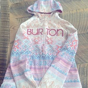 Beautiful womens Burton zip up hoodie